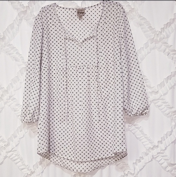Como Vintage Black White Blouse - Picture 1 of 5